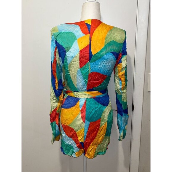 WeWoreWhat Womens Multicolor Wrap Around Dress S - Picture 4 of 9